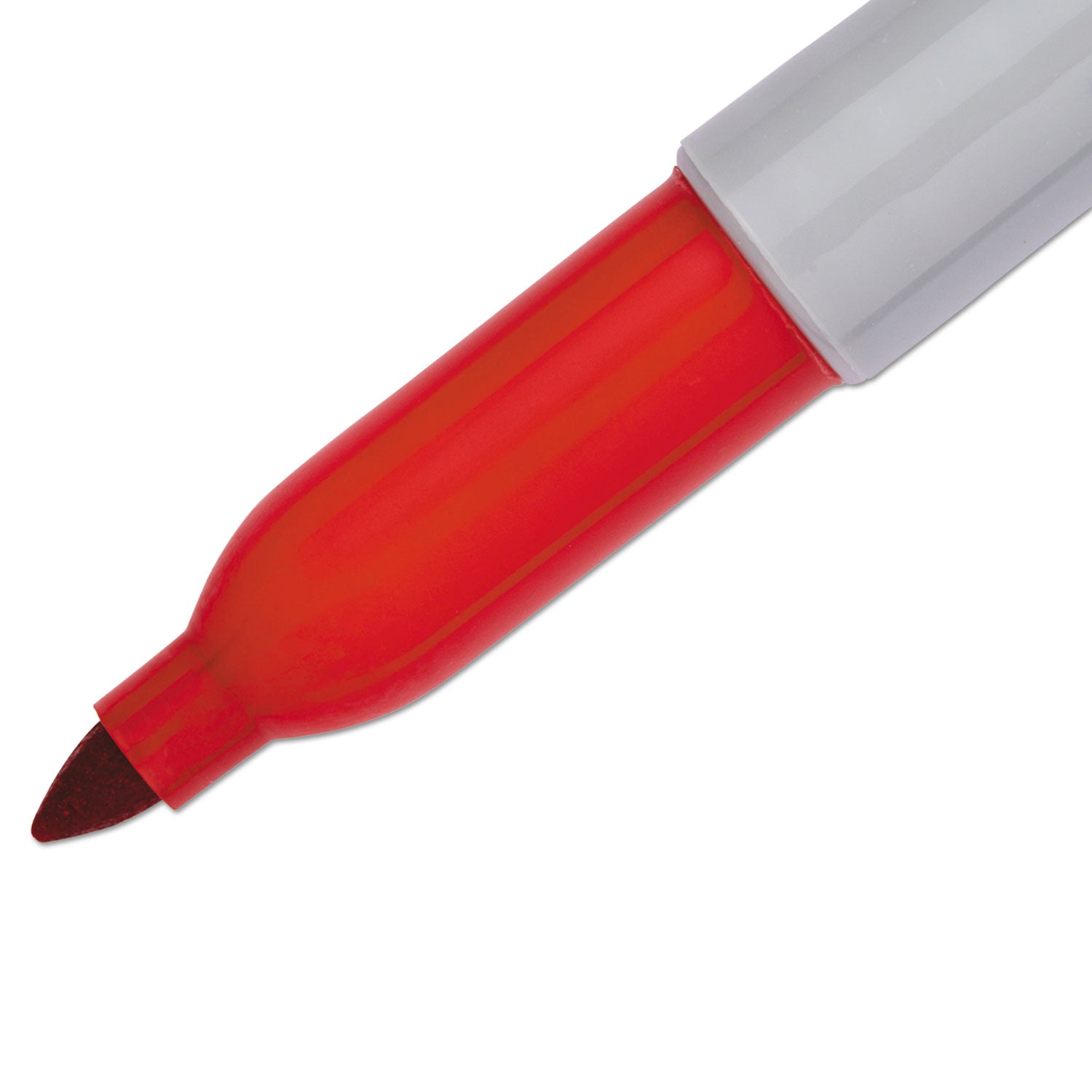 Sharpie Fine Tip Permanent Marker, Fine Bullet Tip, Red, Dozen (30002B)
