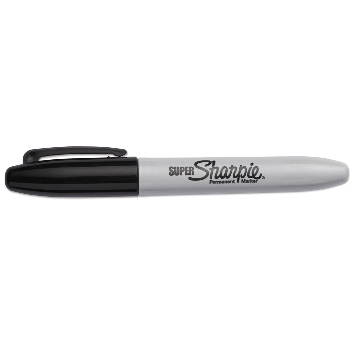 Sharpie Super Permanent Marker, Fine Bullet Tip, Black, Dozen (33001)