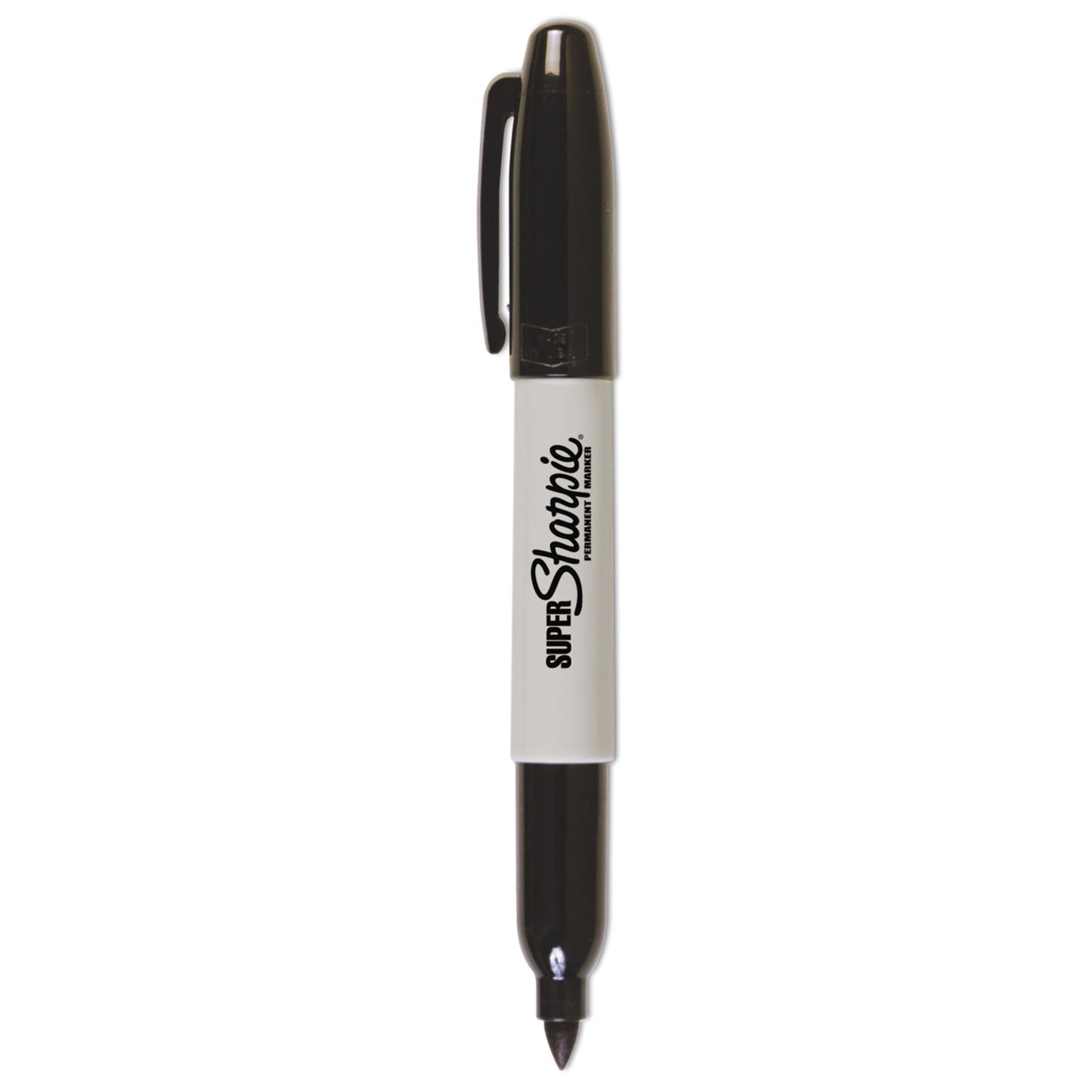 Sharpie Super Permanent Marker, Fine Bullet Tip, Black, Dozen (33001)