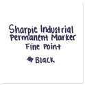 Sharpie Industrial Permanent Marker Value Pack, Fine Bullet Tip, Black (2003898)
