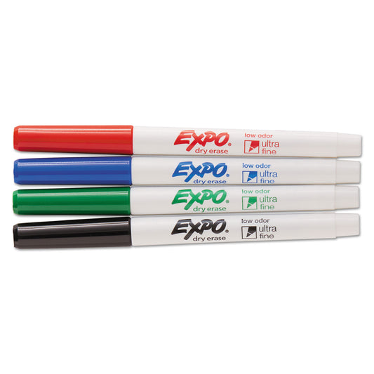 EXPO Low-Odor Dry Erase Marker Office Value Pack, Extra-Fine Bullet Tip, Assorted Colors, 36/Pack (2003895)