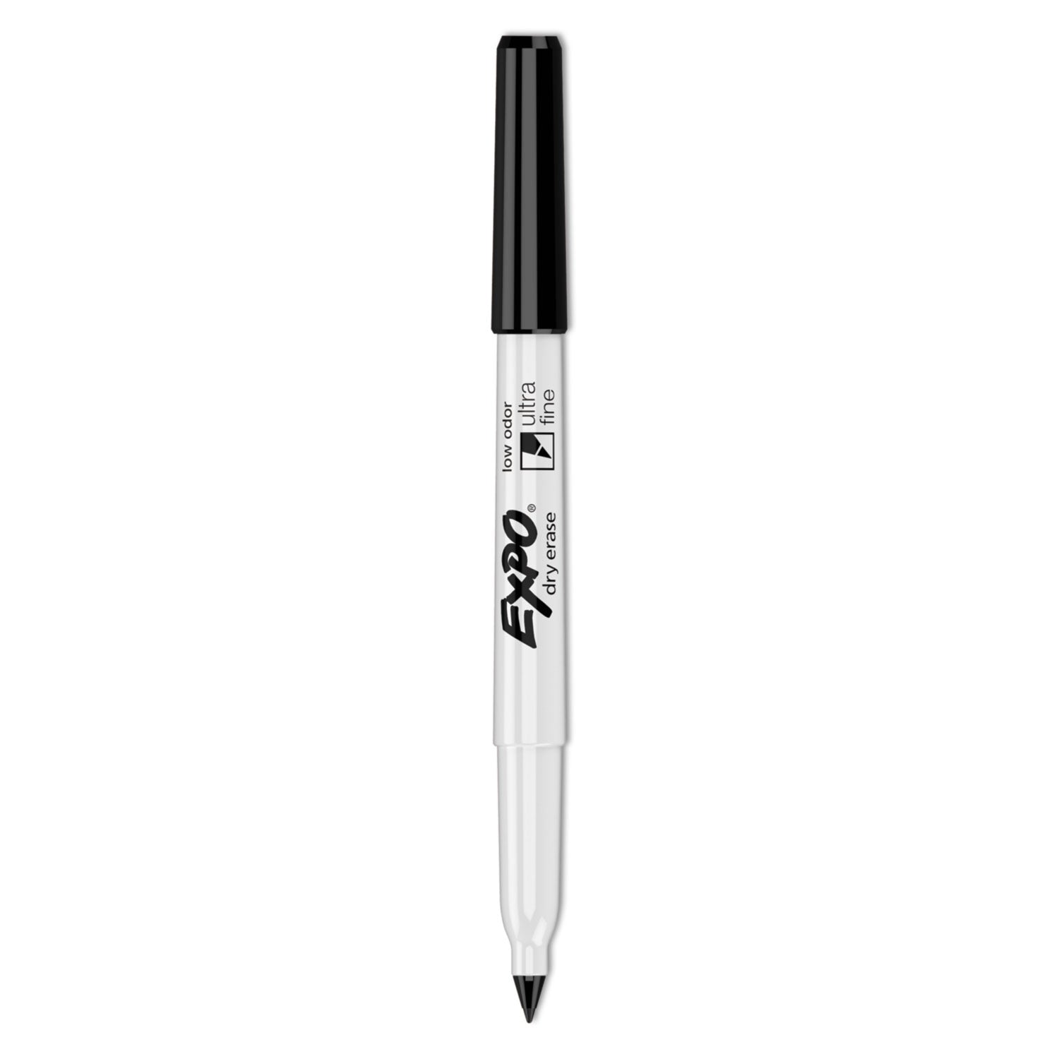 EXPO Low-Odor Dry Erase Marker Office Value Pack, Extra-Fine Bullet Tip, Black, 36/Pack (2003894)