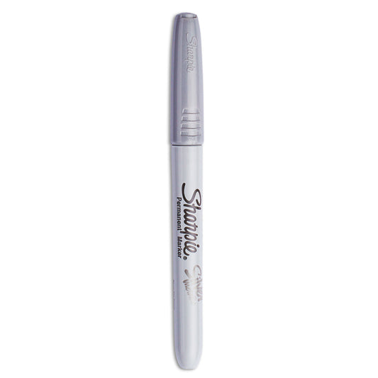 Sharpie Metallic Fine Point Permanent Marker Value Pack, Fine Bullet Tip, Metallic Silver, 36/Pack (2003899)
