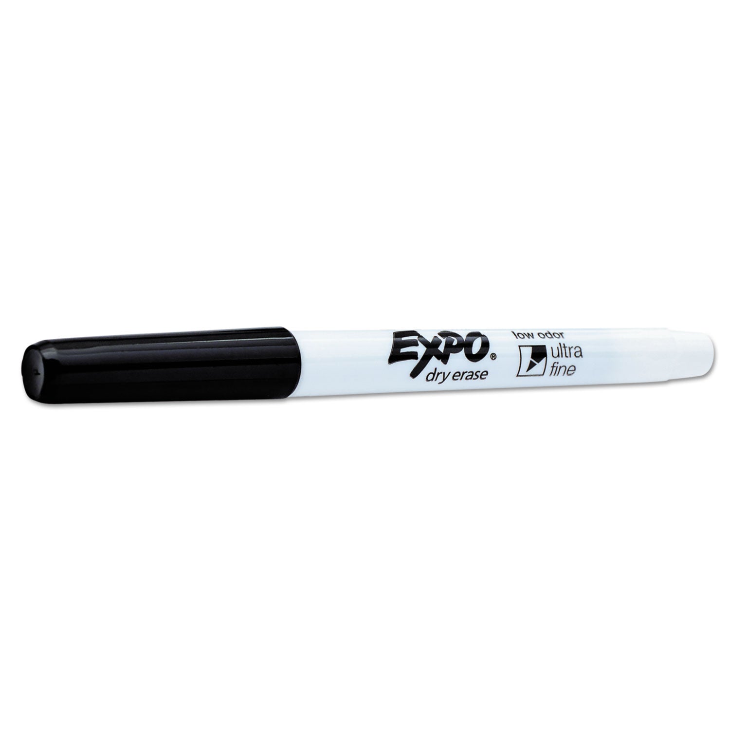 EXPO Low-Odor Dry Erase Marker Office Value Pack, Extra-Fine Bullet Tip, Black, 36/Pack (2003894)