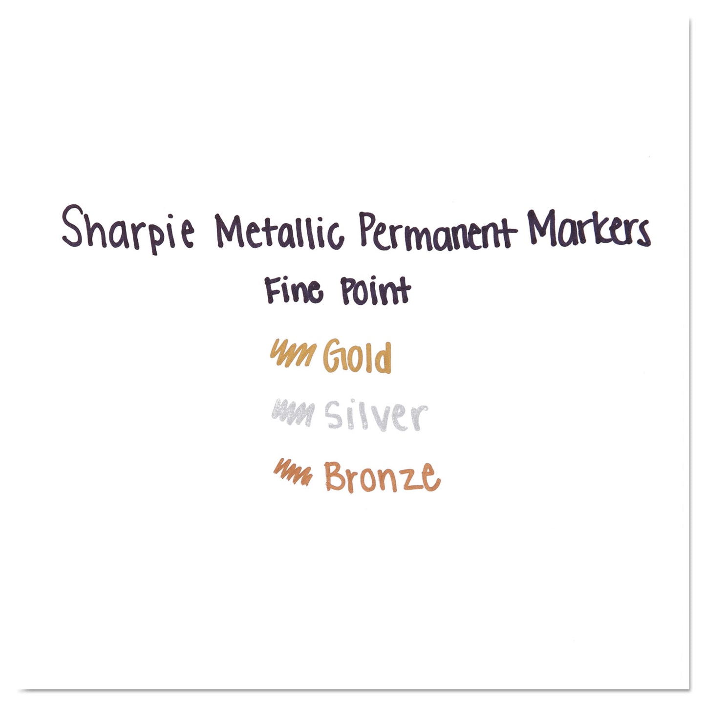 Sharpie Metallic Fine Point Permanent Marker Value Pack, Fine Bullet Tip, Assorted Colors, 36/Pack (2003900)
