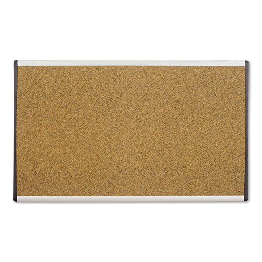 Quartet ARC Frame Cubicle Cork Board, 30 x 18, Tan Surface, Silver Aluminum Frame (ARCB3018)