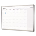 Quartet ARC Frame Cubicle Magnetic Dry Erase Calendar, One Month Format, 30 x 18, White Surface, Silver Aluminum Frame (ARCCP3018)