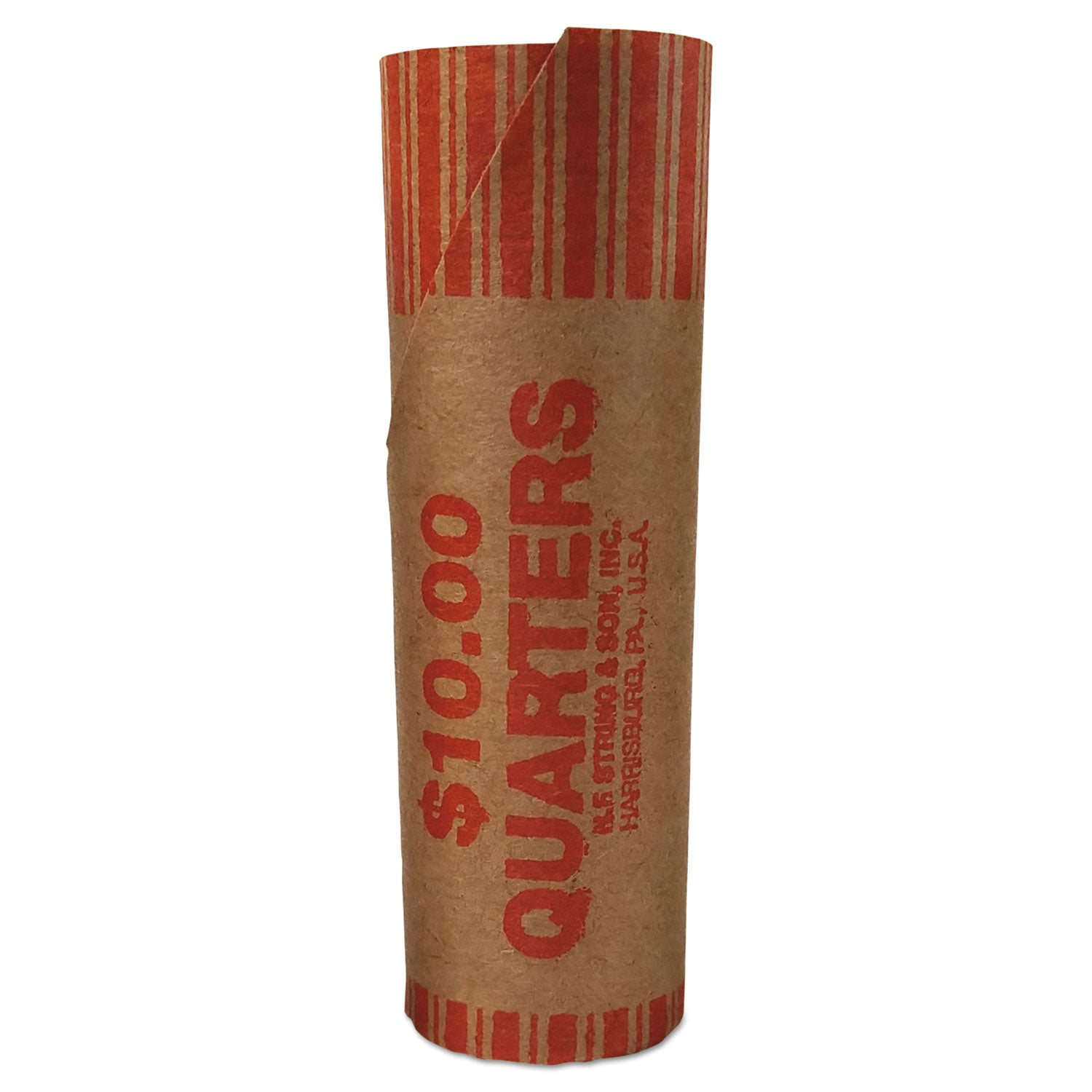 ICONEX Preformed Tubular Coin Wrappers, Quarters, $10, 1,000 Wrappers/Box (94190093)