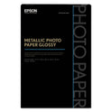 Epson Professional Media Metallic Gloss Photo Paper, 5.5 mil, 13 x 19, White, 25/Pack (S045590)
