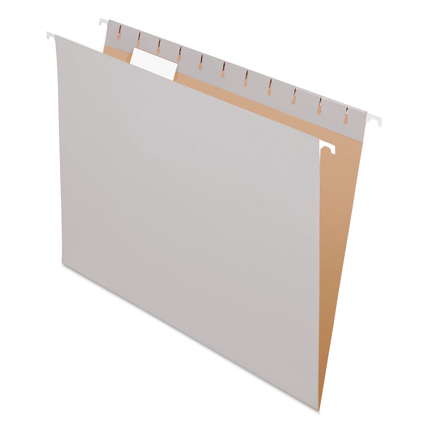 Pendaflex Colored Hanging Folders, Letter Size, 1/5-Cut Tabs, Gray, 25/Box (81604)