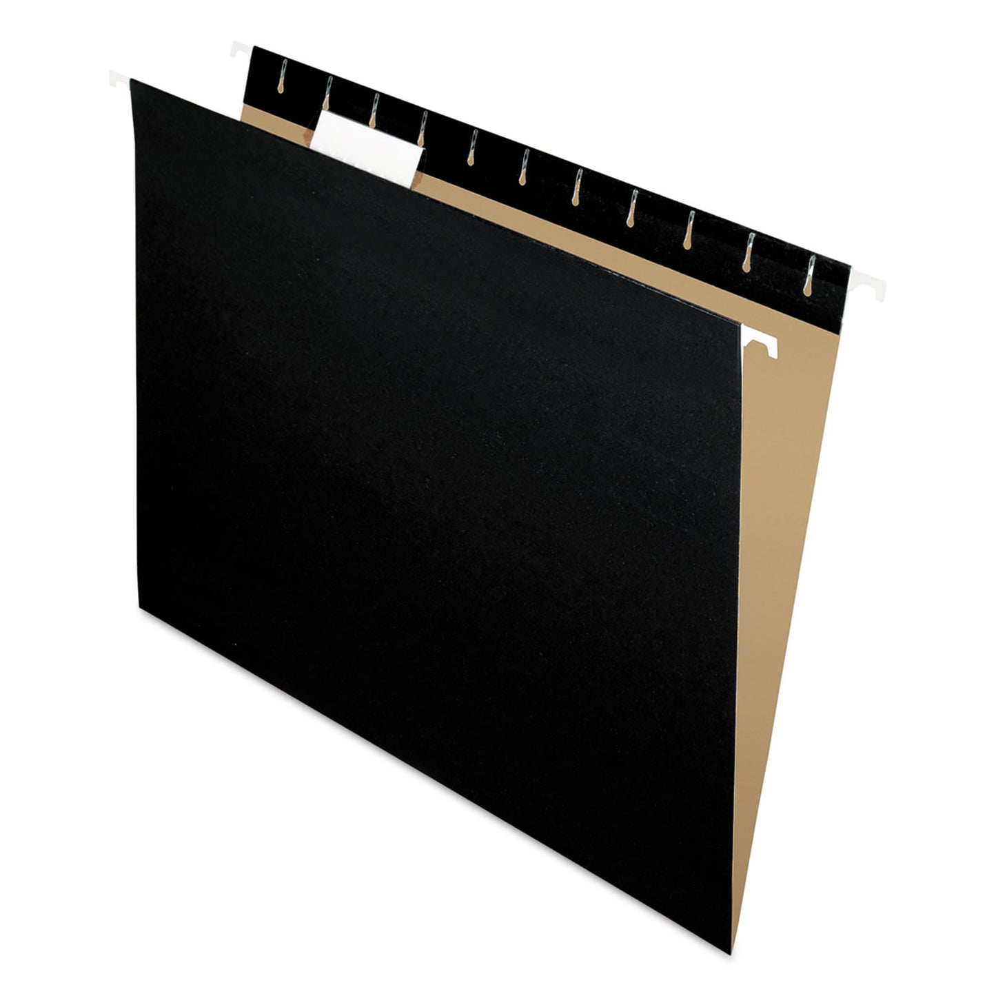 Pendaflex Colored Hanging Folders, Letter Size, 1/5-Cut Tabs, Black, 25/Box (81605)