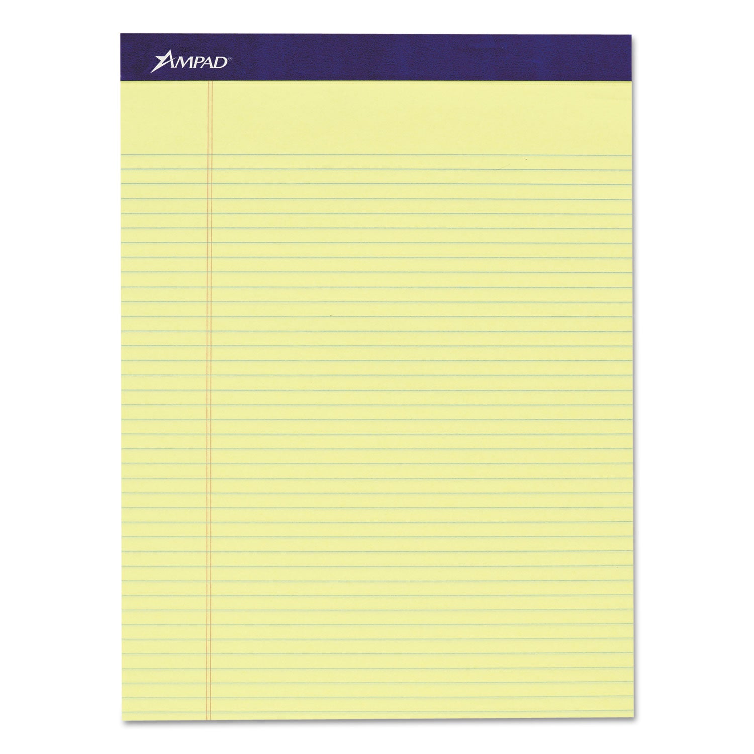 Ampad Legal Ruled Pads, Narrow Rule, 50 Canary-Yellow 8.5 x 11.75 Sheets, 4/Pack (20215)