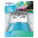 Bright Air Scented Oil Air Freshener, Calm Waters and Spa, Blue, 2.5 oz, 6/Carton (900115CT)