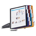 Durable SHERPA Desk Reference System, 10 Panels, 10 x 5.63 x 13.88, Assorted Borders (554200)