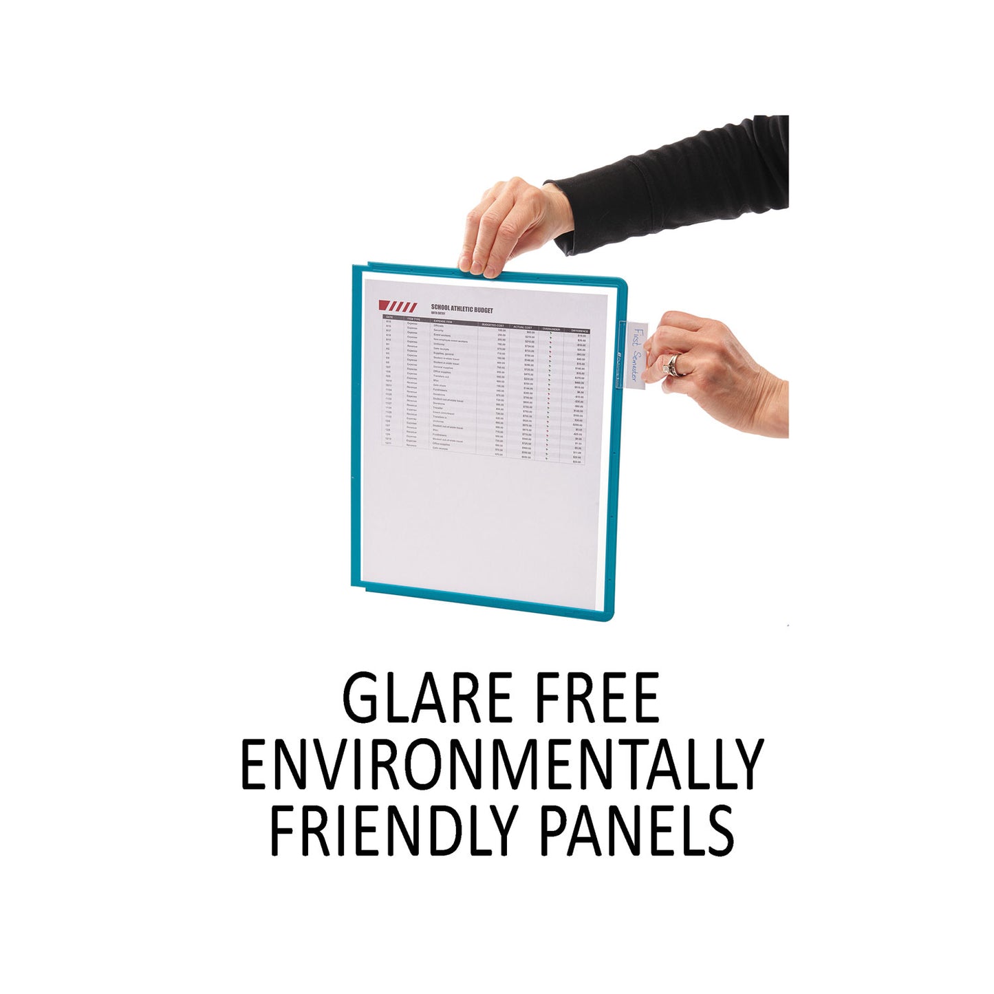 Durable VARIO Wall Reference System, 5 Panels, Letter, Asst. Borders and Panels (555200)