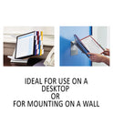 Durable VARIO Pro Desktop Reference System, 10 Panels, Legal, Assorted Borders and Panels (551500)