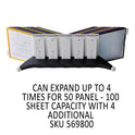 Durable SHERPA Desk Reference System, 10 Panels, 10 x 5.63 x 13.88, Assorted Borders (554200)