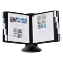 Durable SHERPA Motion Desk Reference System, 10 Panels, Black Borders (553901)