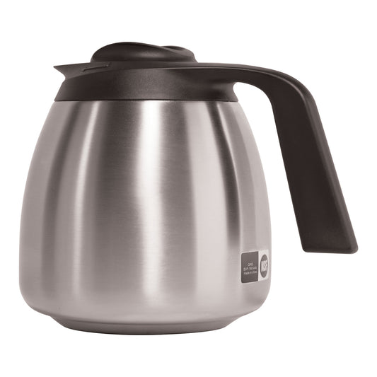 BUNN 1.9 Liter Thermal Carafe, Stainless Steel/Black (THERMBLK)