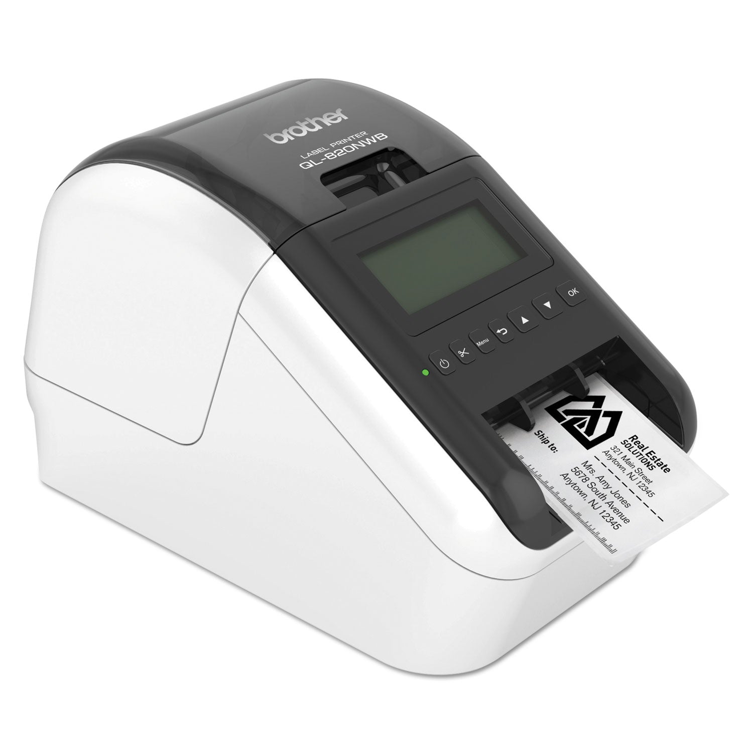 Brother QL-820NWB Professional Ultra Flexible Label Printer, 110 Labels/min Print Speed, 5 x 9.37 x 6
