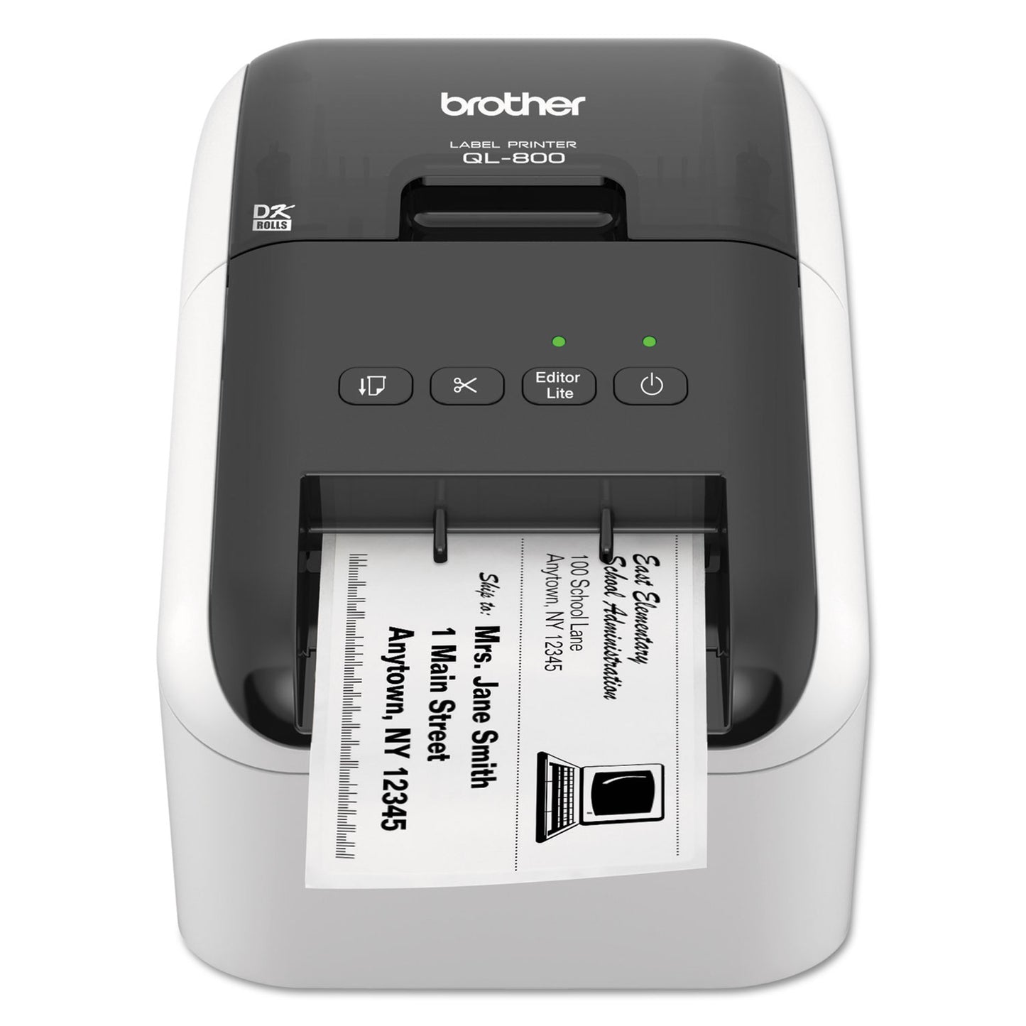 Brother QL-800 High-Speed Professional Label Printer, 93 Labels/min Print Speed, 5 x 8.75 x 6