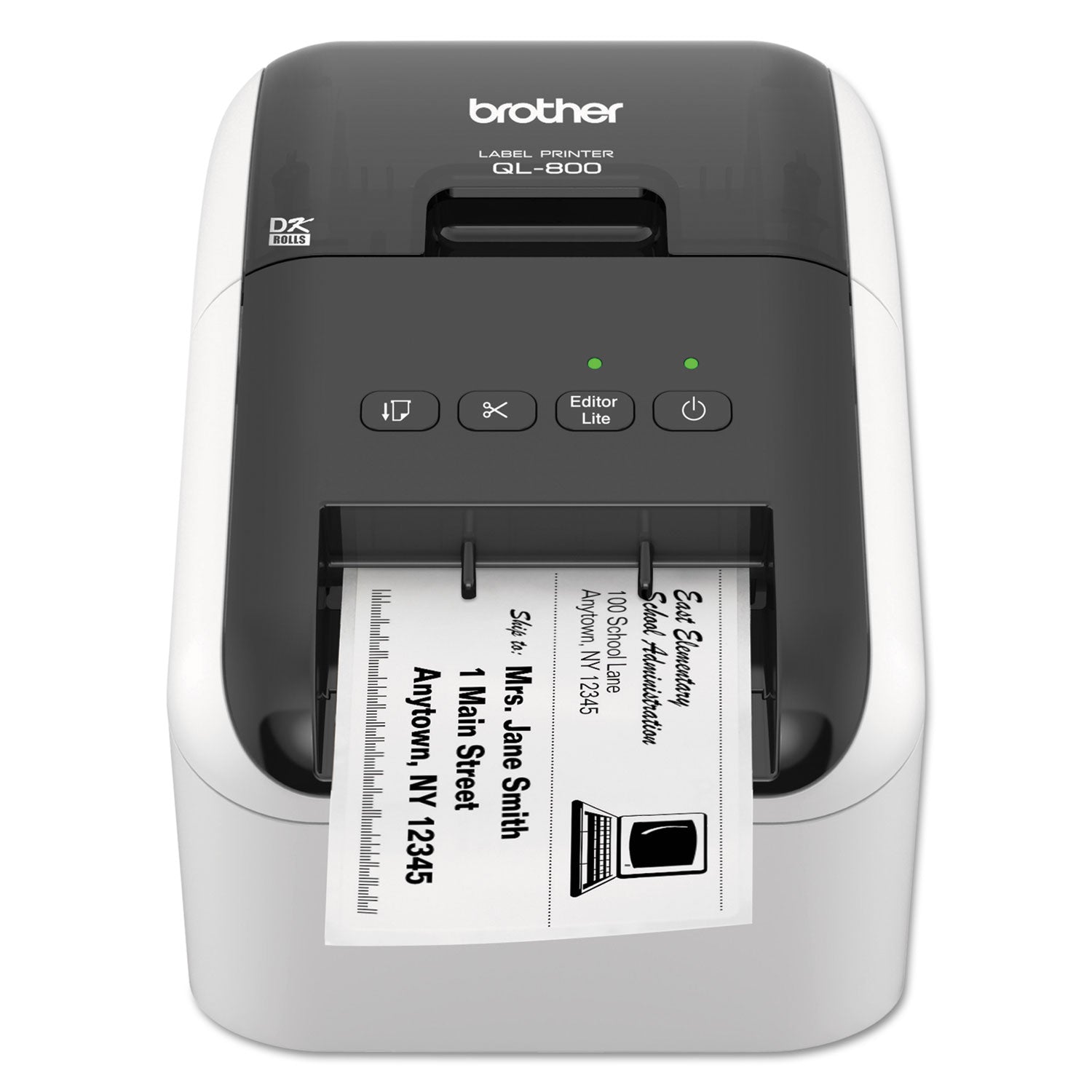 Brother QL-800 High-Speed Professional Label Printer, 93 Labels/min Print Speed, 5 x 8.75 x 6