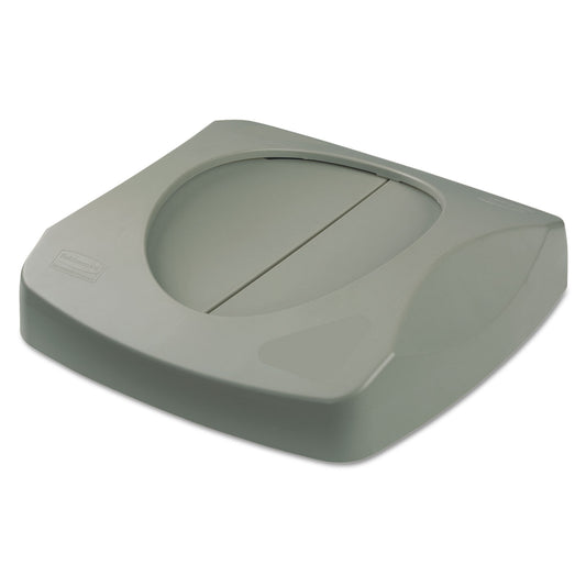 Rubbermaid Commercial Untouchable Square Swing Top Lid, 16w x 16d x 4h, Gray (268988GRA)