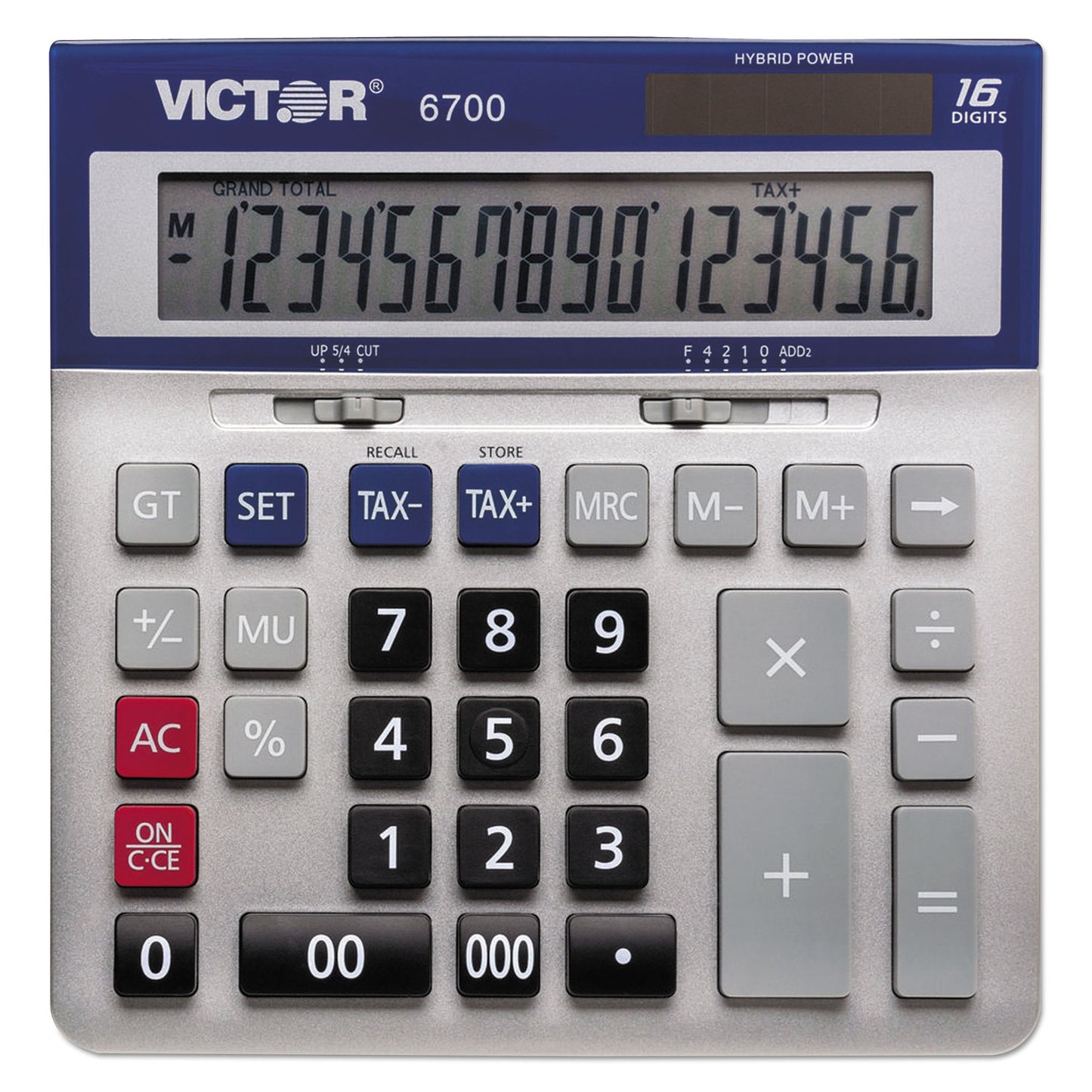 Victor 6700 Large Desktop Calculator, 16-Digit LCD