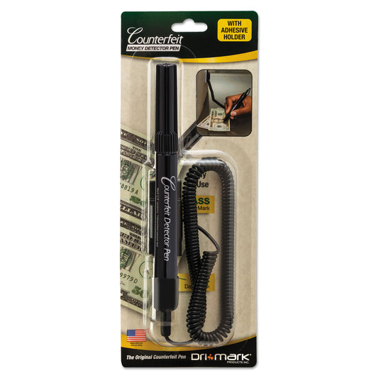 Dri Mark Smart-Money Counterfeit Bill Detector Pen with Coil and Clip, U.S. Currency (351BCL)