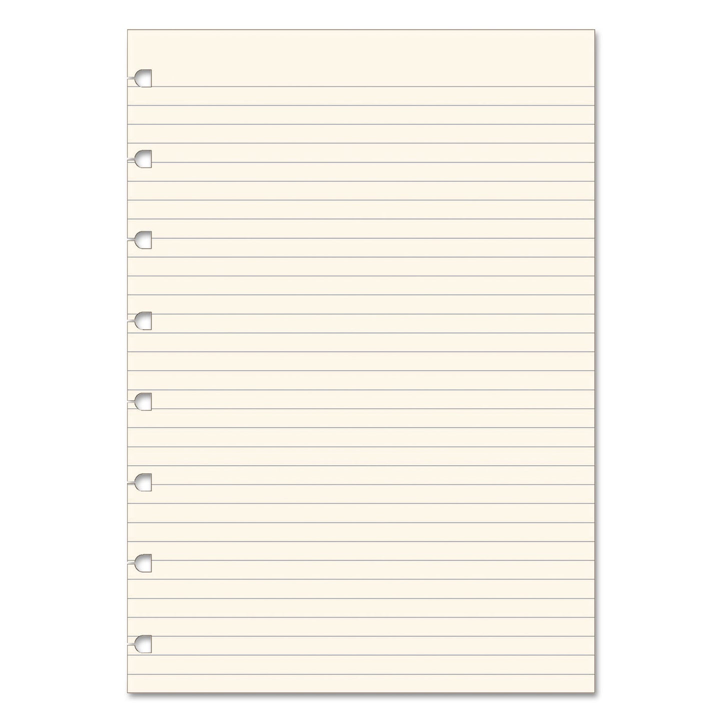 Filofax Notebook Refills, 8-Hole, 8.25 x 5.81, Narrow Rule, 32/Pack (B152008U)