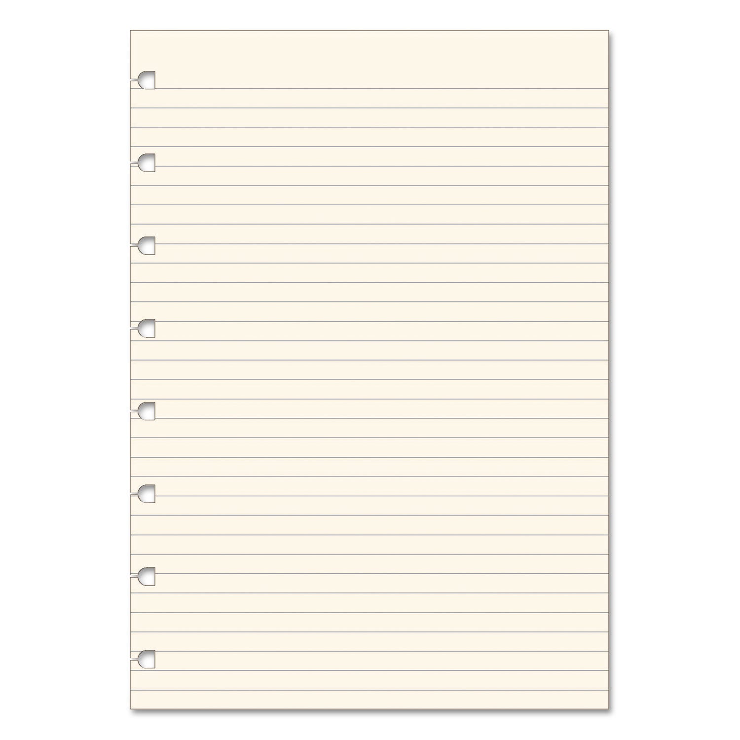 Filofax Notebook Refills, 8-Hole, 8.25 x 5.81, Narrow Rule, 32/Pack (B152008U)