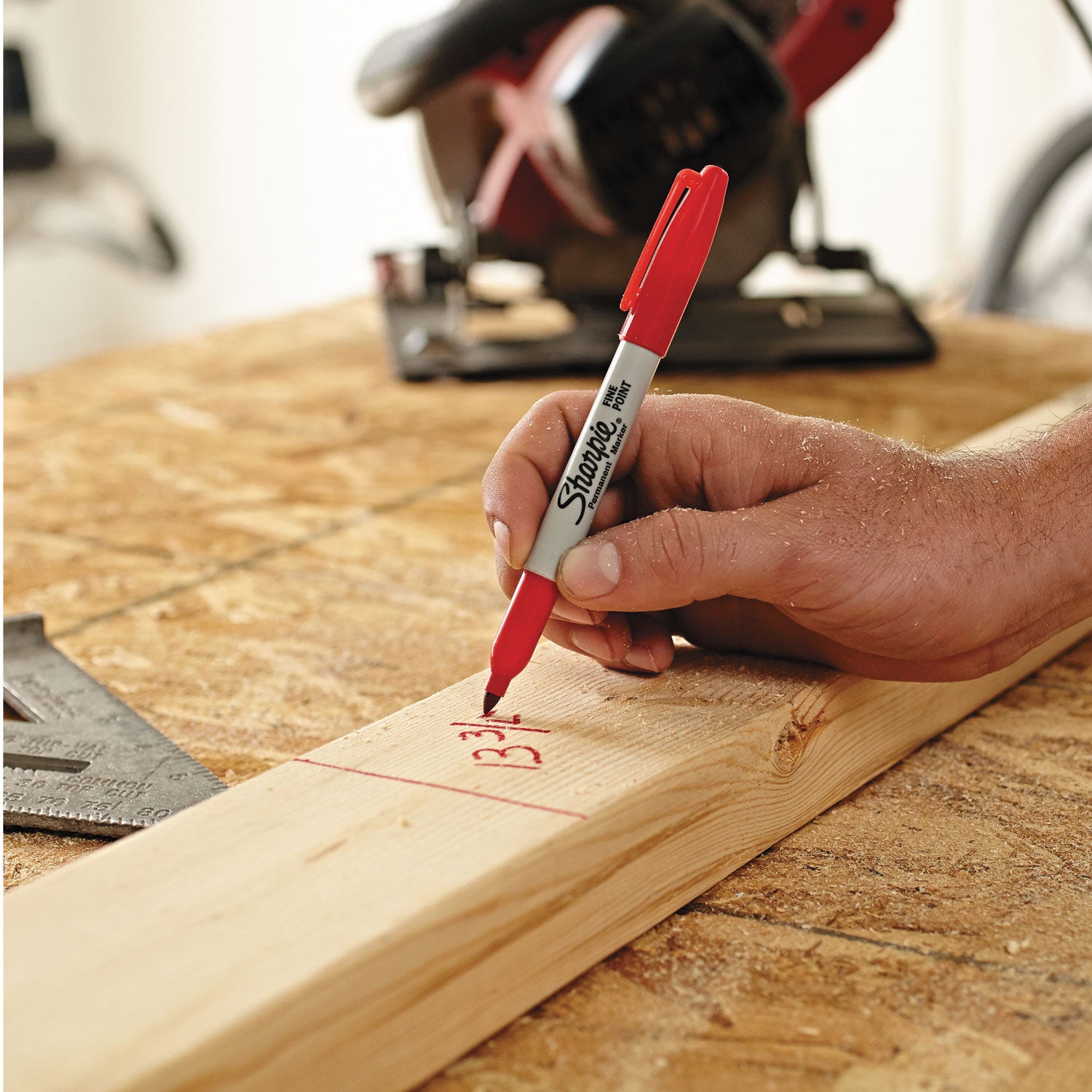 Sharpie Twin-Tip Permanent Marker, Extra-Fine/Fine Bullet Tips, Red, Dozen (32002)