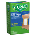 Curad Flex Fabric Bandages, Fingertip, 1.75 x 2, 100/Box (NON25513)