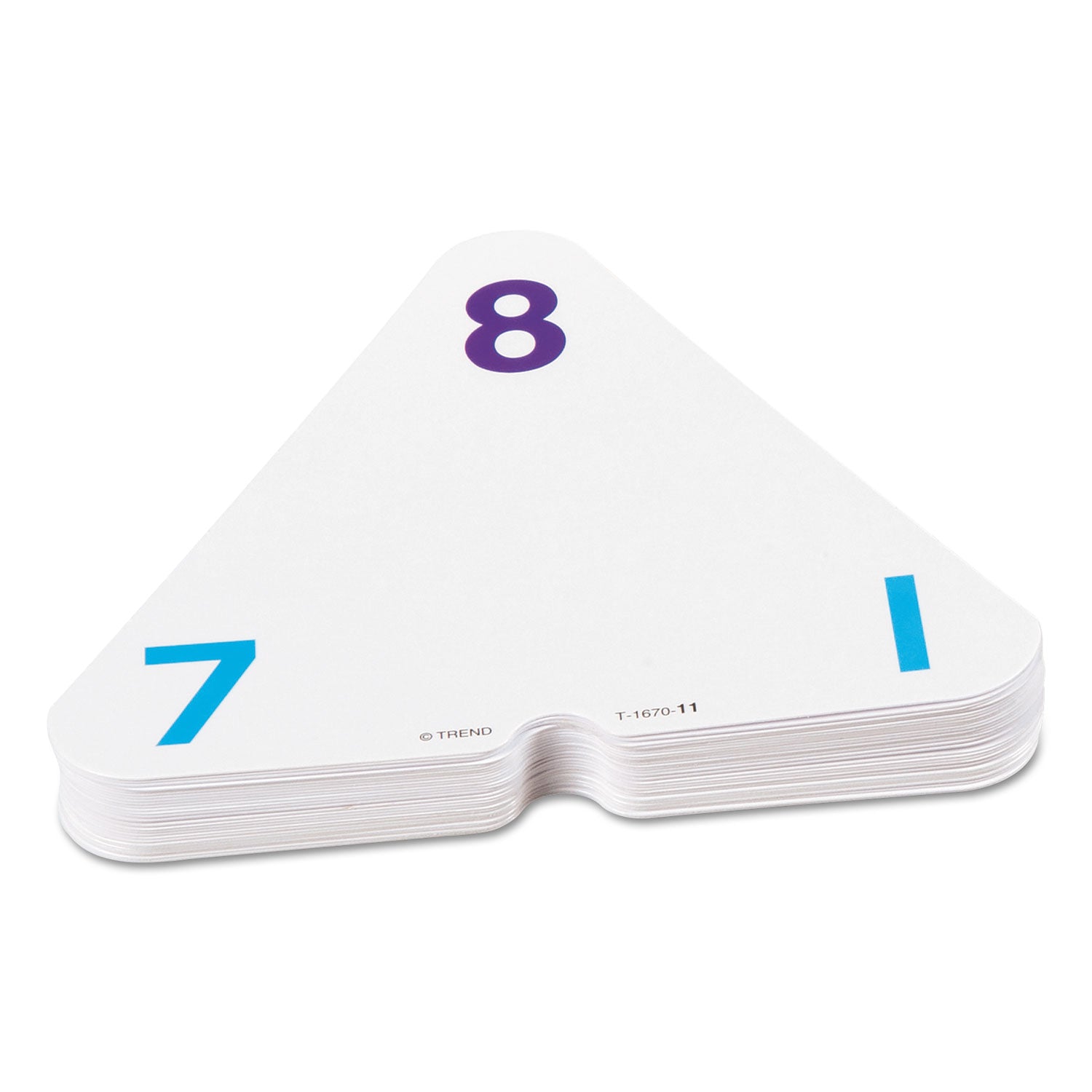 TREND Three-Corner Flash Cards, Addition/Subtraction, 5.5 x 5.5, 48/Set (T1670)