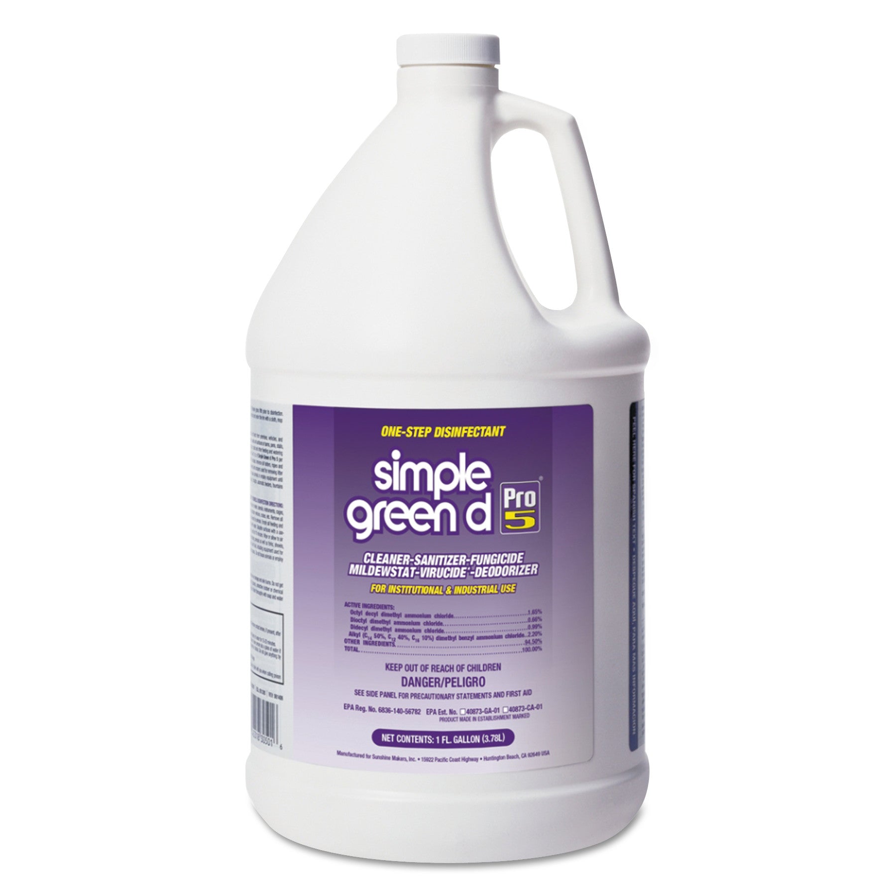 simple green d Pro 5 Disinfectant, 1 gal Bottle (30501)