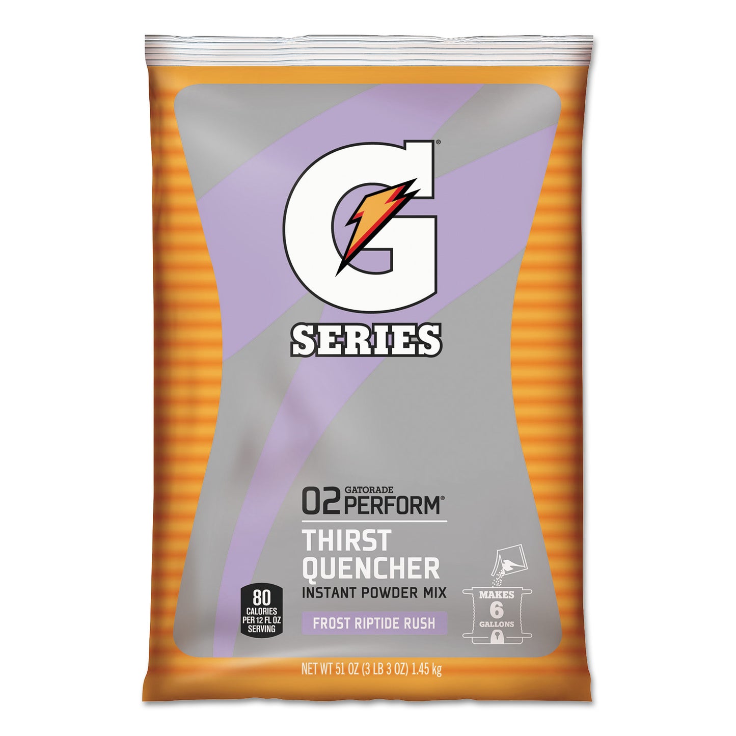 Gatorade Original Powdered Drink Mix, Riptide Rush, 51oz Packets, 14/Carton (33672)