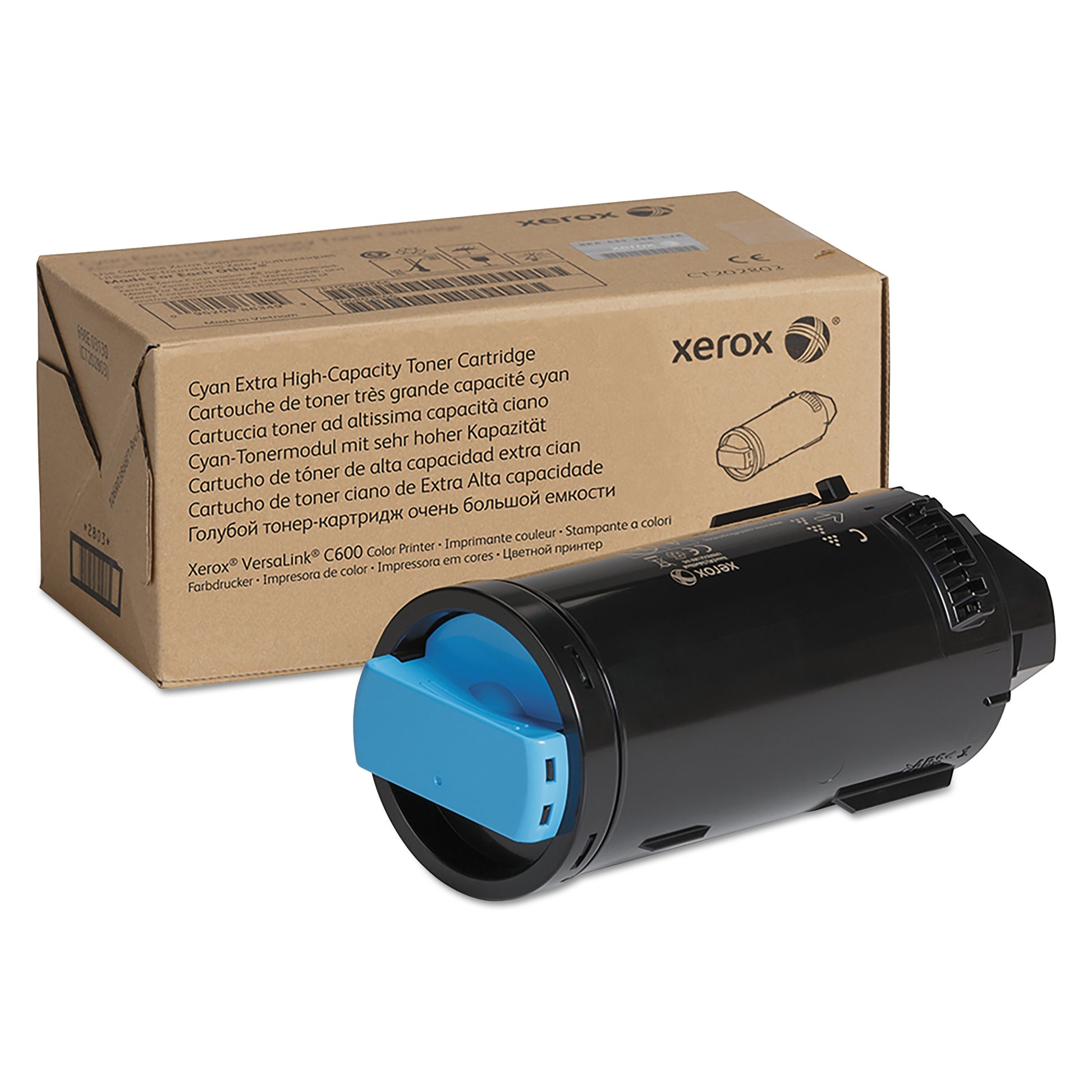 Xerox 106R03916 Extra High-Yield Toner, 16,800 Page-Yield, Cyan