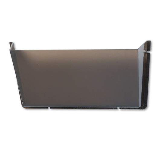 Deflecto Unbreakable DocuPocket Wall File, Letter Size, 14.5" x 3" x 6.5", Smoke (63202)