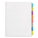 Avery Big Tab Printable White Label Tab Dividers, 8-Tab, 11 x 8.5, White, 20 Sets (14435)