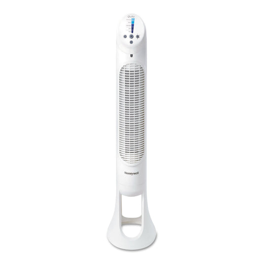 Honeywell QuietSet Whole Room Tower Fan, White, 5 Speed (HYF260)