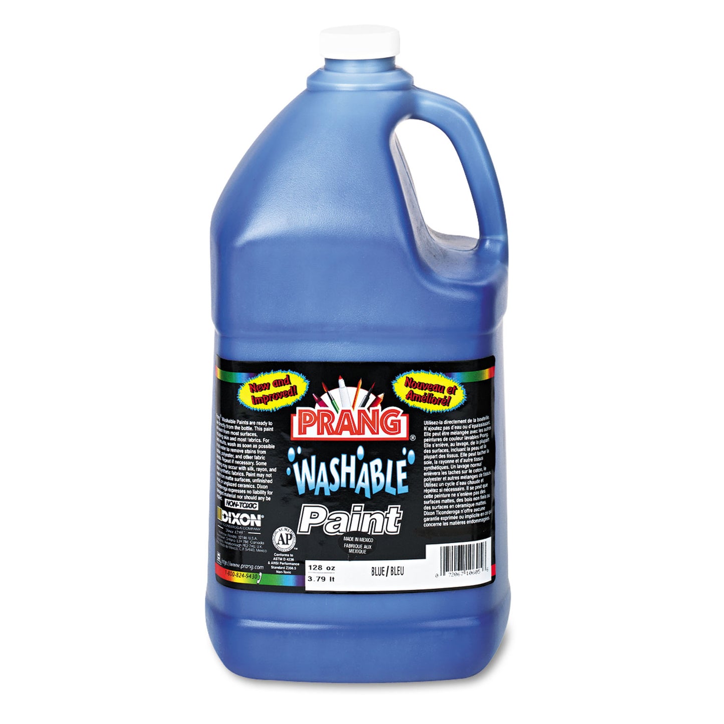 Prang Washable Paint, Blue, 1 gal Bottle (10605)