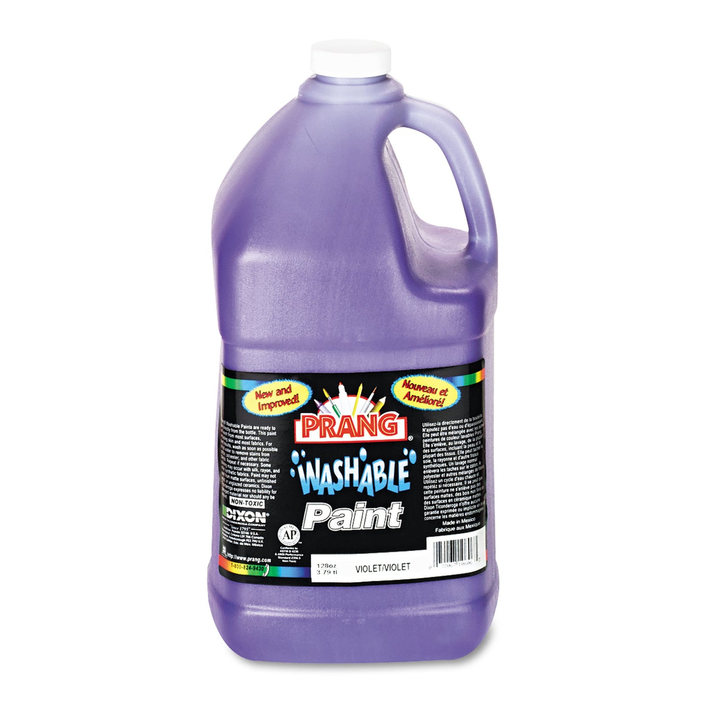 Prang Washable Paint, Violet, 1 gal Bottle (10606)