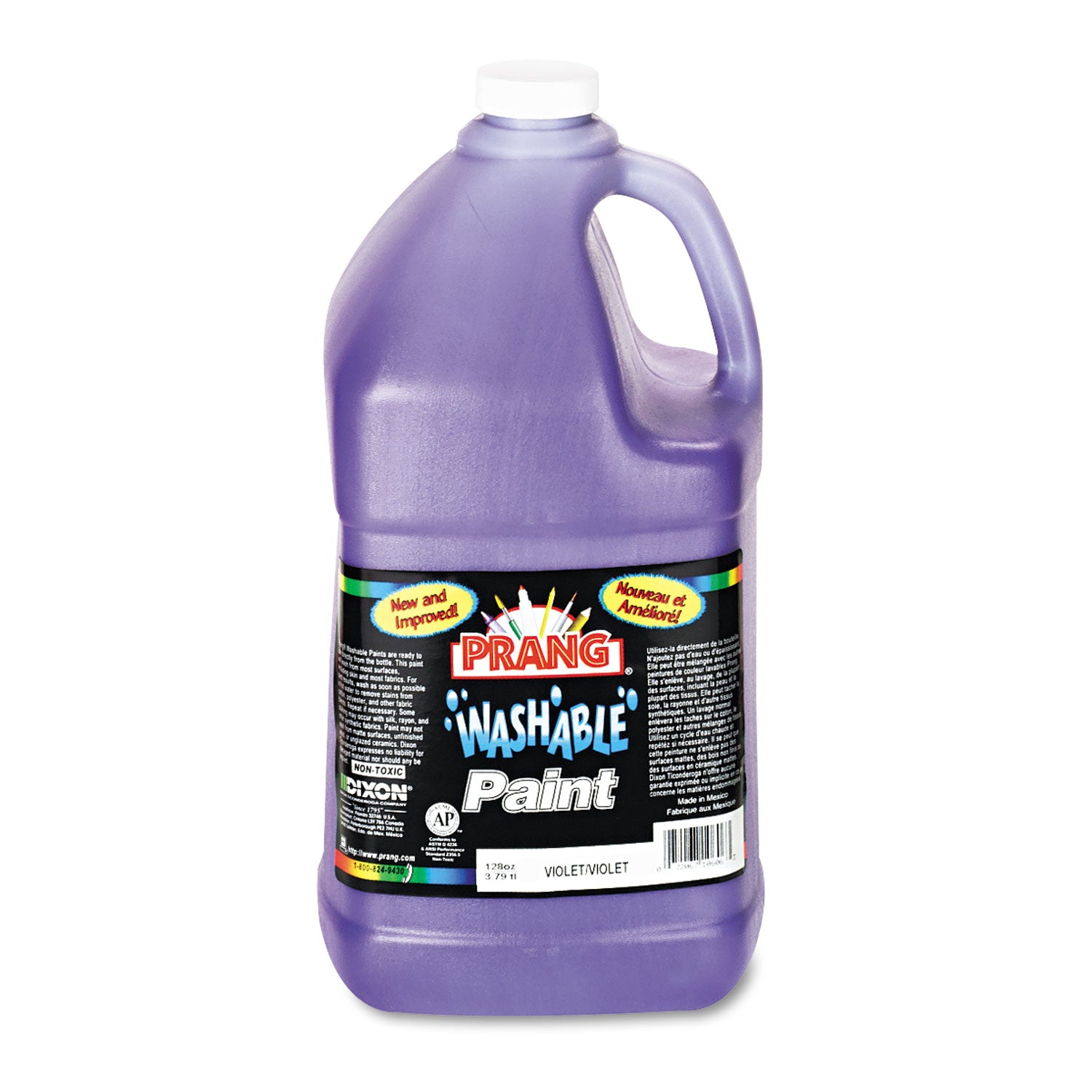 Prang Washable Paint, Violet, 1 gal Bottle (10606)