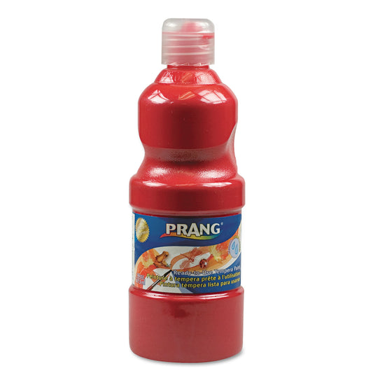 Prang Washable Paint, Red, 16 oz Dispenser-Cap Bottle (10701)