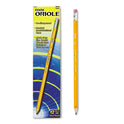 Dixon Oriole Presharpened Pencils, HB (#2), Black Lead, Yellow Barrel, Dozen (12886)