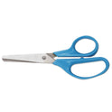 Universal Kids' Scissors, Rounded Tip, 5" Long, 1.75" Cut Length, Straight Assorted Color Handles, 2/Pack (92024)