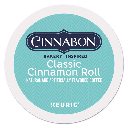 Cinnabon Classic Cinnamon Roll Coffee K-Cups, 24/Box (6305)