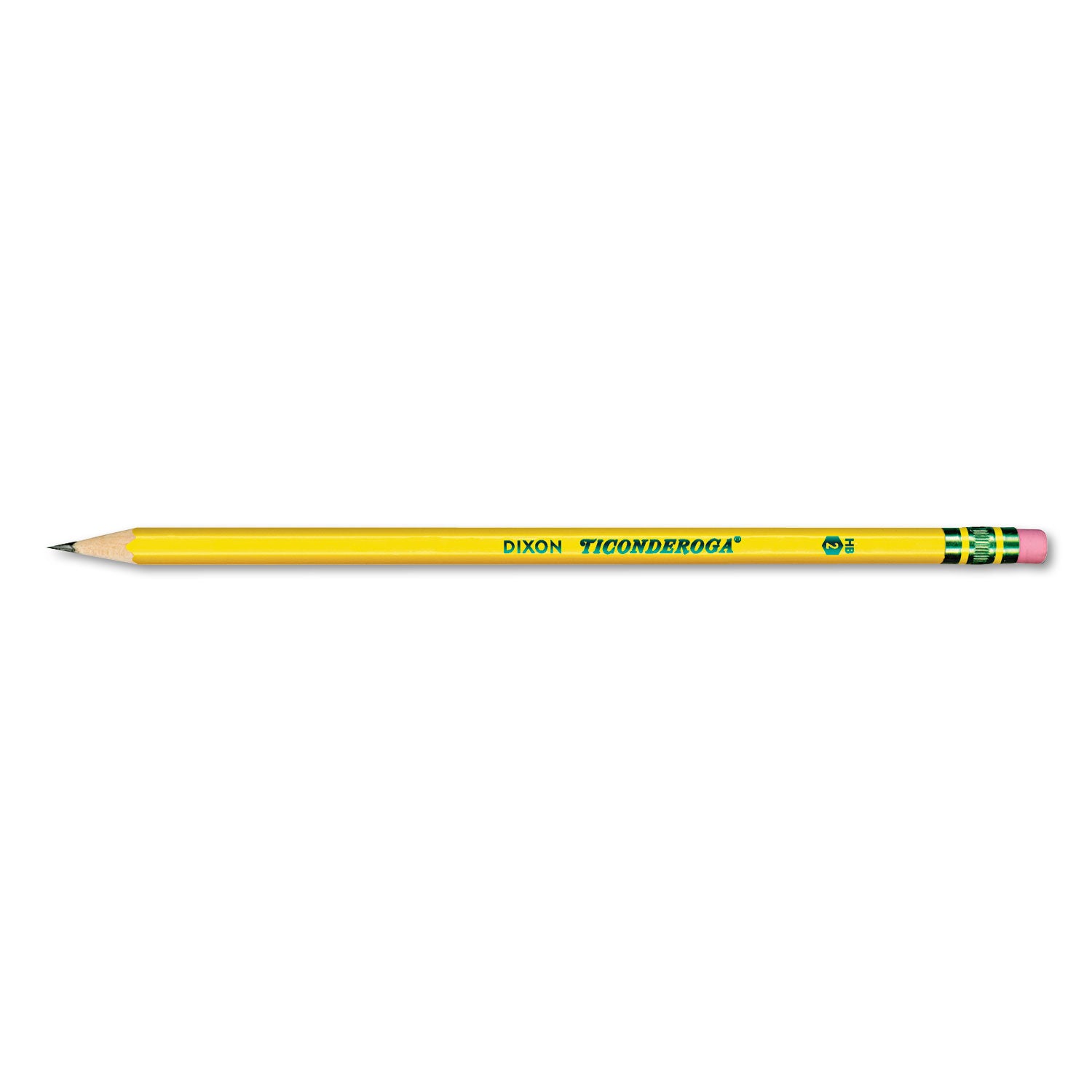 Ticonderoga Pre-Sharpened Pencil, HB (#2), Black Lead, Yellow Barrel, Dozen (13806)