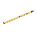 Ticonderoga Tri-Write Triangular Pencil, HB (#2), Black Lead, Yellow Barrel, Dozen (13856)