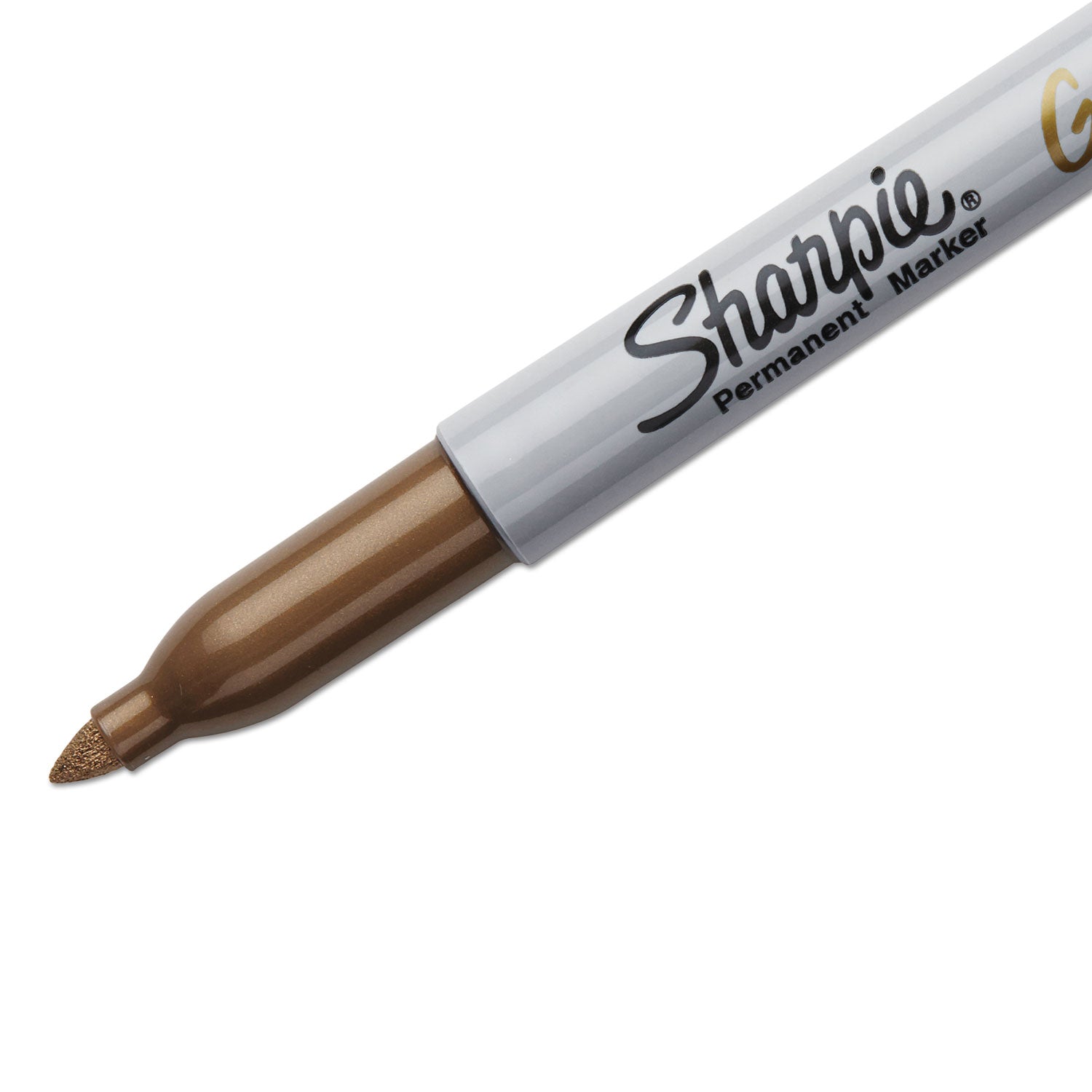 Sharpie Metallic Fine Point Permanent Markers, Fine Bullet Tip, Gold, Dozen (1823887)